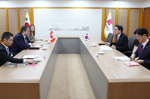 박형준 시장, 필립 라포튠 주한캐나다...