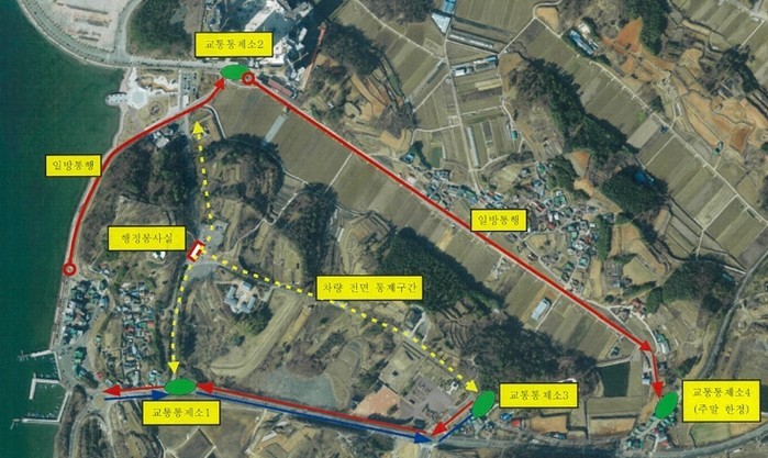 사천시, 선진공원 벚꽃 개화기‘차량 ...