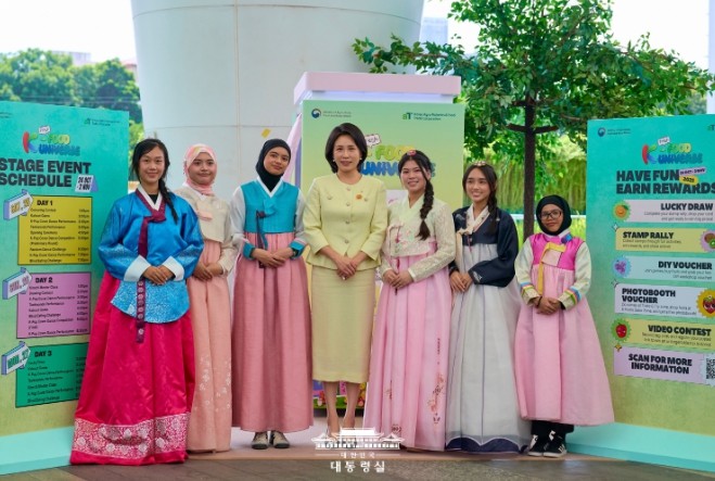 김혜경 여사, 말레이시아 K-푸드 홍...