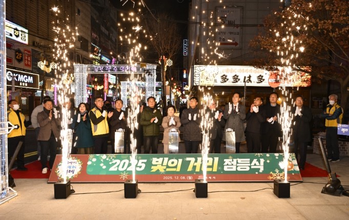 거제시 빛의거리 조성. 고현,옥포,장...